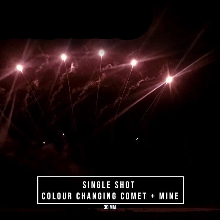 SINGLE SHOT COLOUR CHANGING COMET + MINE 30MM