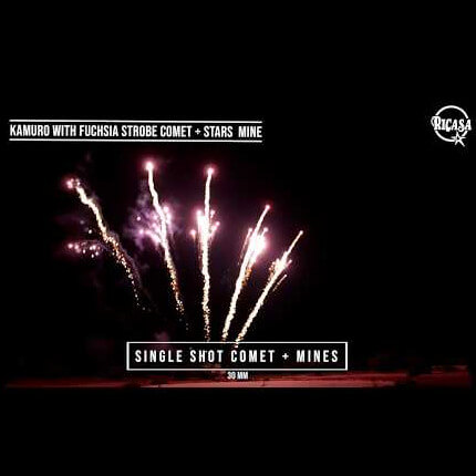 Single Shot Comet + Mines 30mm / Un solo tiro Cometa + Volcal 30mm