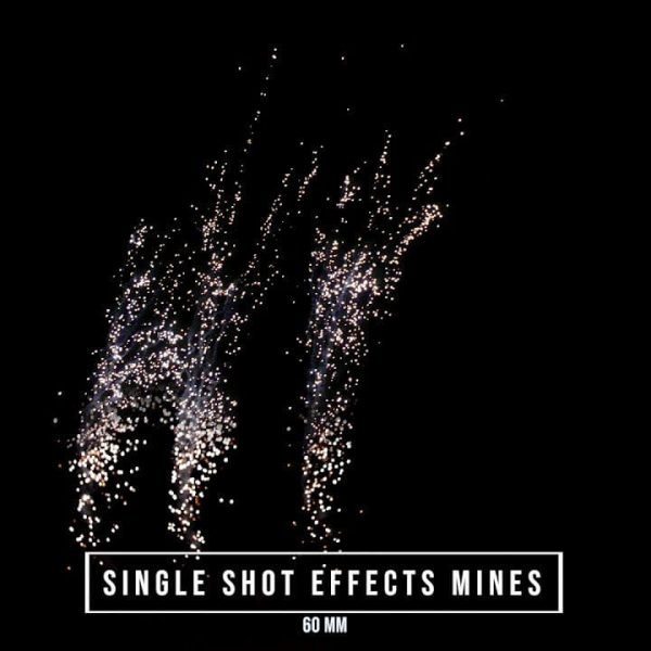 Single Shot Effects Mines 60mm / Monotiro Volcán de efectos de 60mm